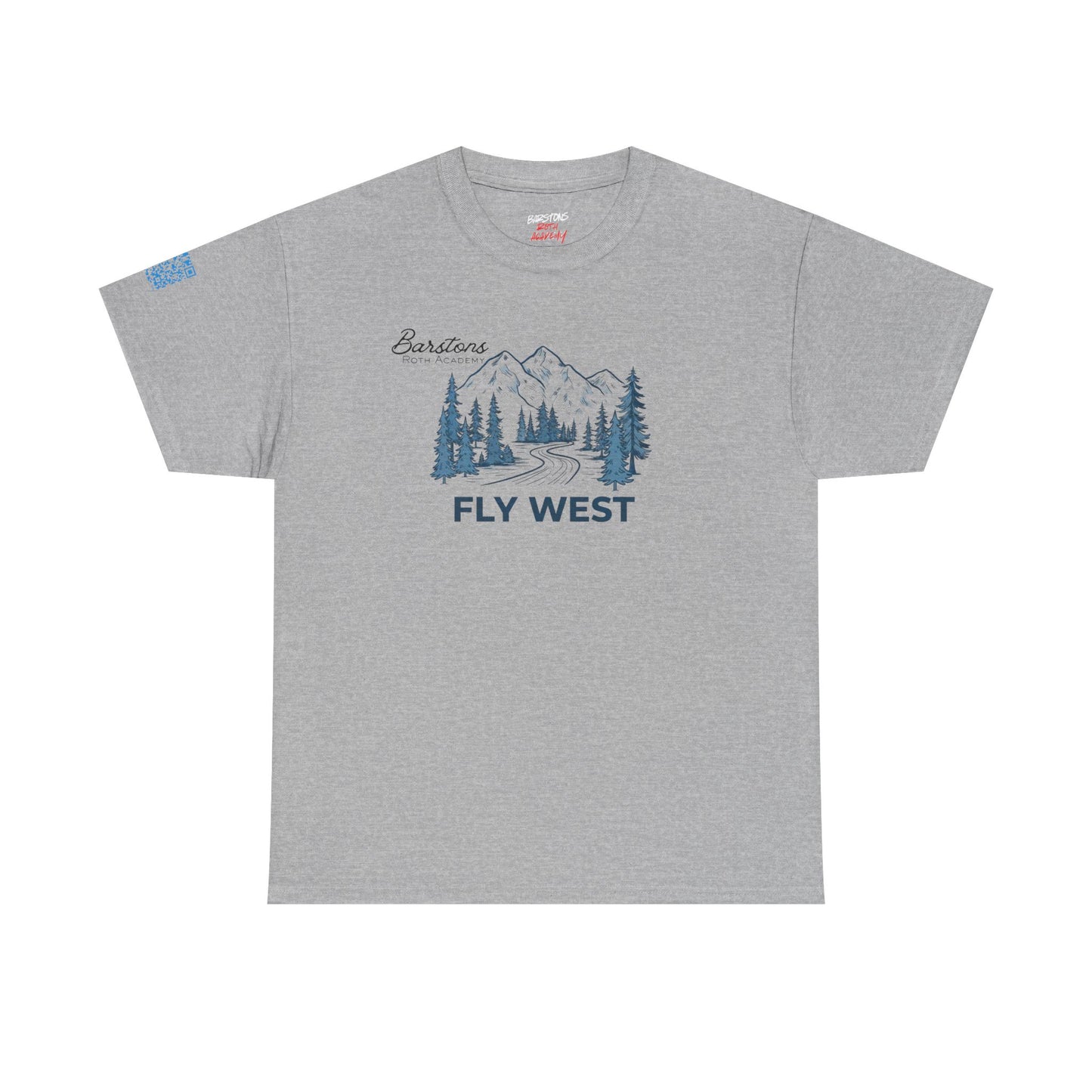 Barstons Roth Academy| fly west Tee |SCAN-ENABLED