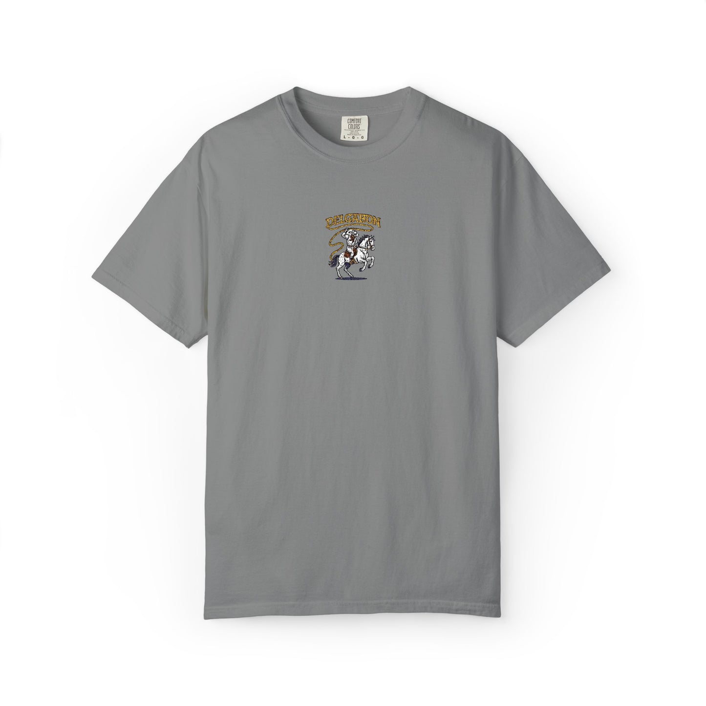 Del’Gabon- lasso embroidery tee