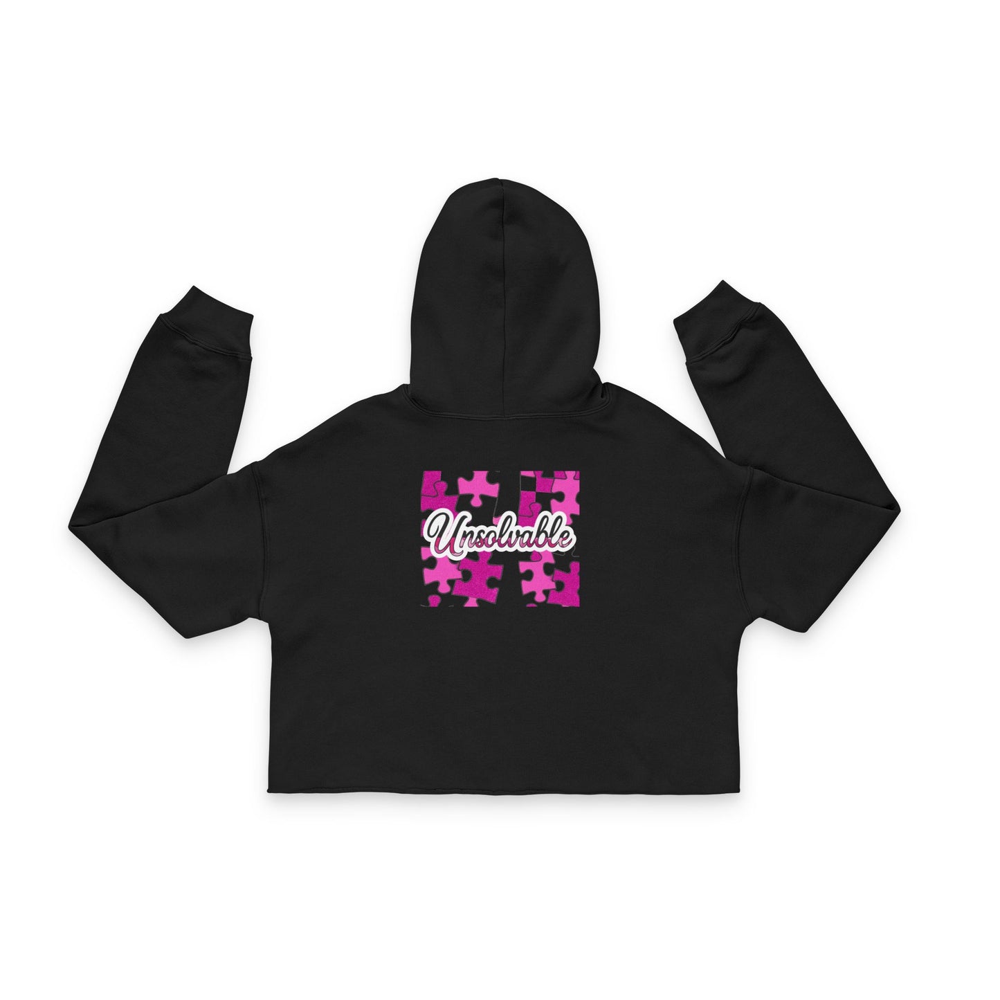 Del’Gabon unsolvable - puzzled Cropped Hoodie