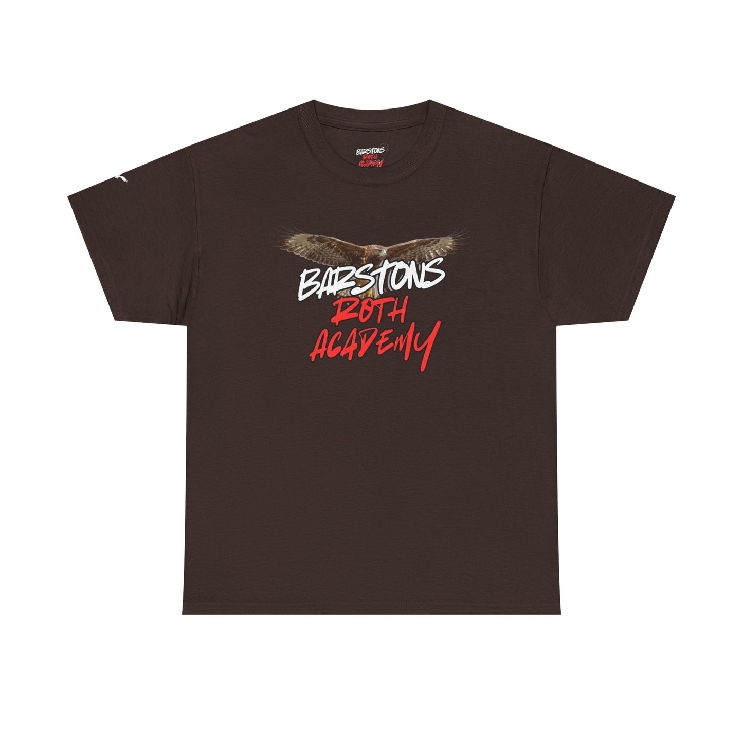 Barstons Roth Academy lost letter hawk crest  tee