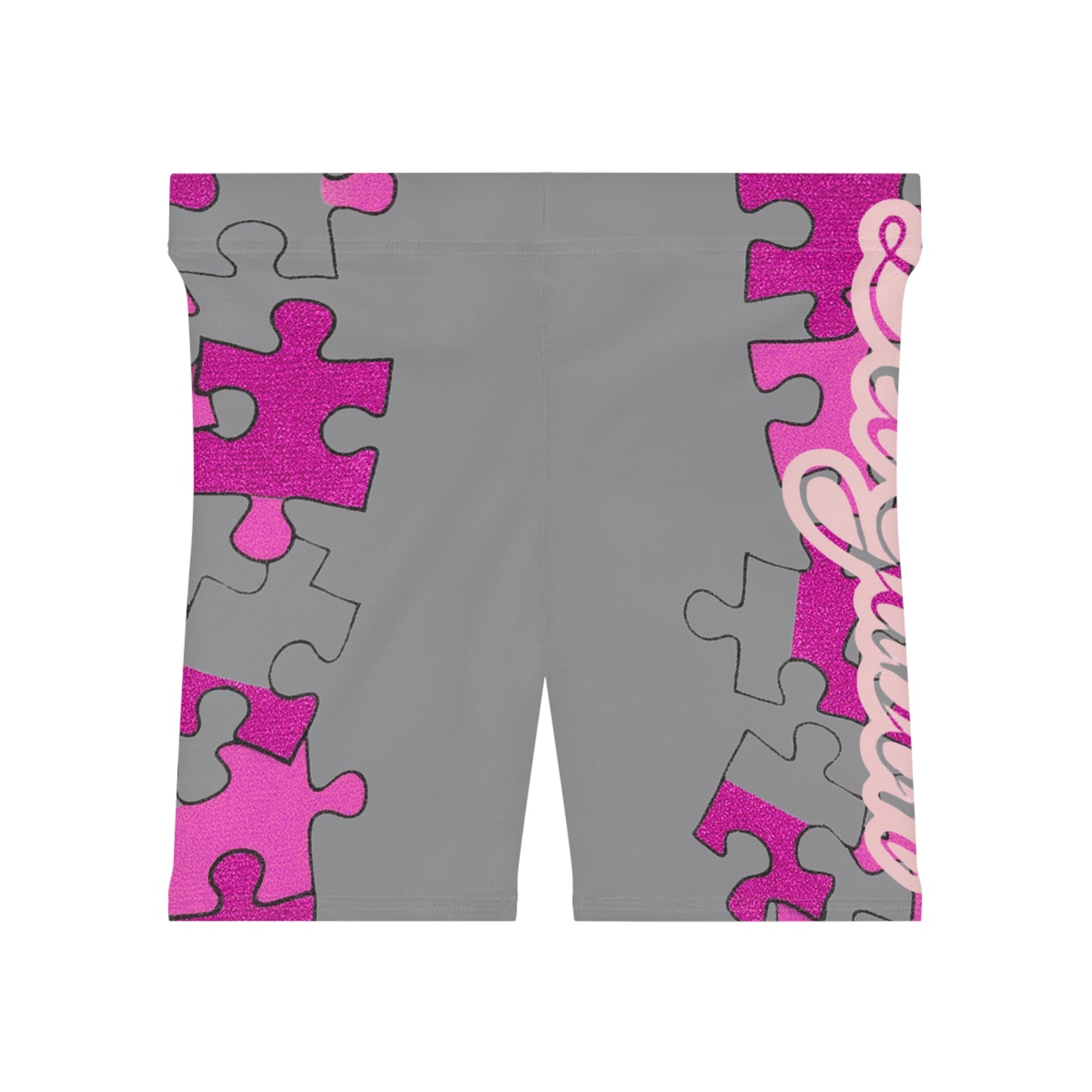Del’Gabon- Puzzled  Biker Shorts