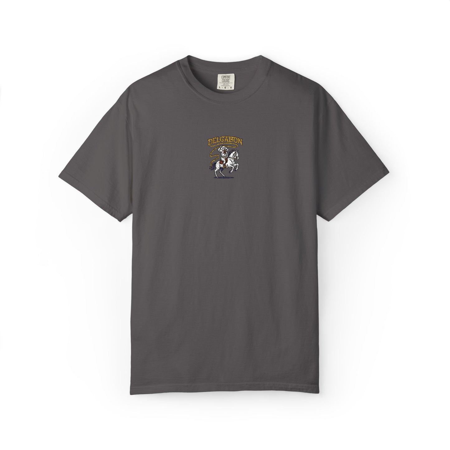 Del’Gabon- lasso embroidery tee