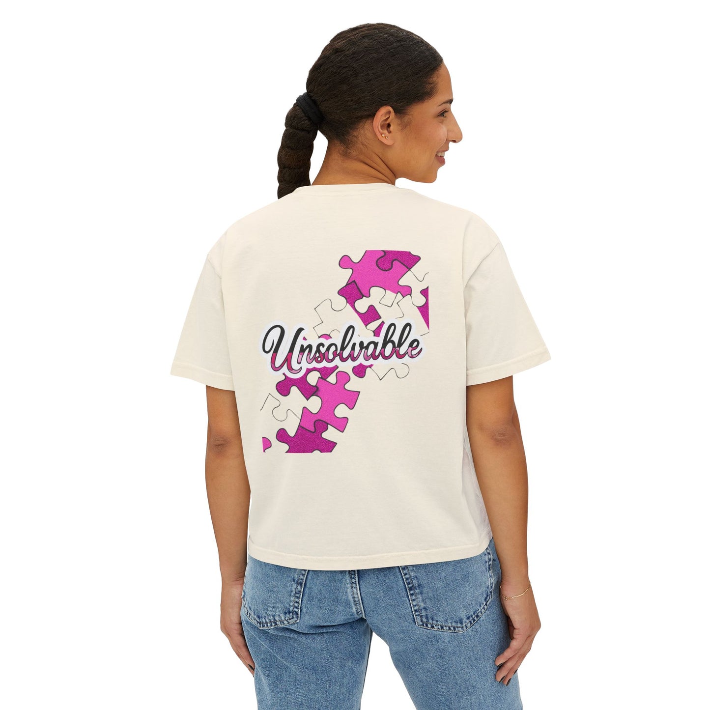 Del’Gabon puzzled Boxy Tee