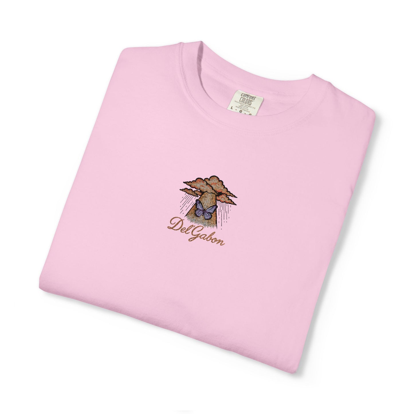 Del’Gabon butterfly September -tee