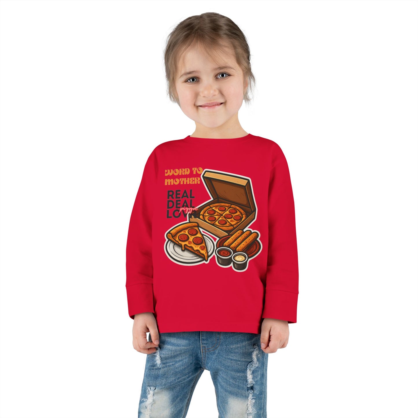 Rothchild - Pizza Lover's Toddler Long Sleeve Tee