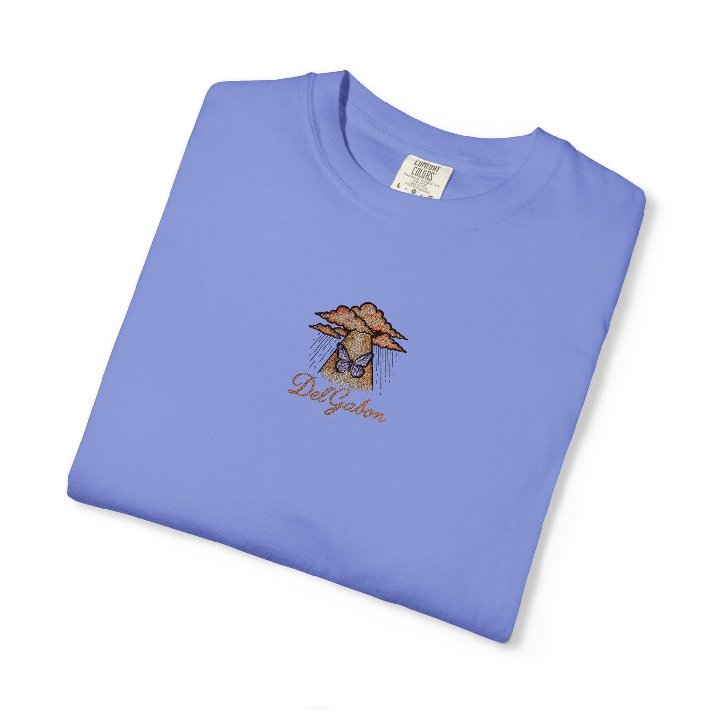 Del’Gabon butterfly September -tee