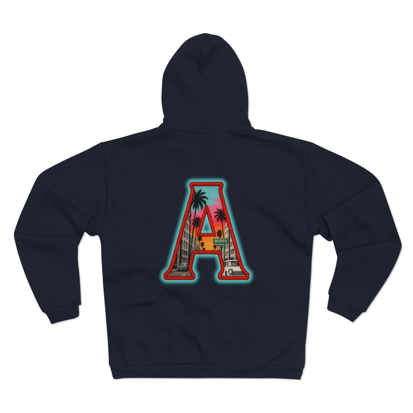 Barstons Roth Lost letters  -A logo rodeo Drivezip up hoodie