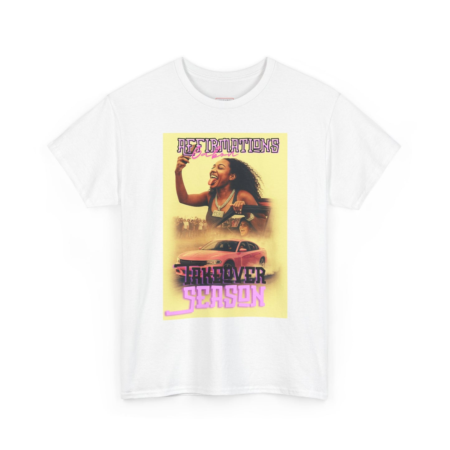 Del’Gabon- affirmations Retro Vibe Tee | Summer Season Tee