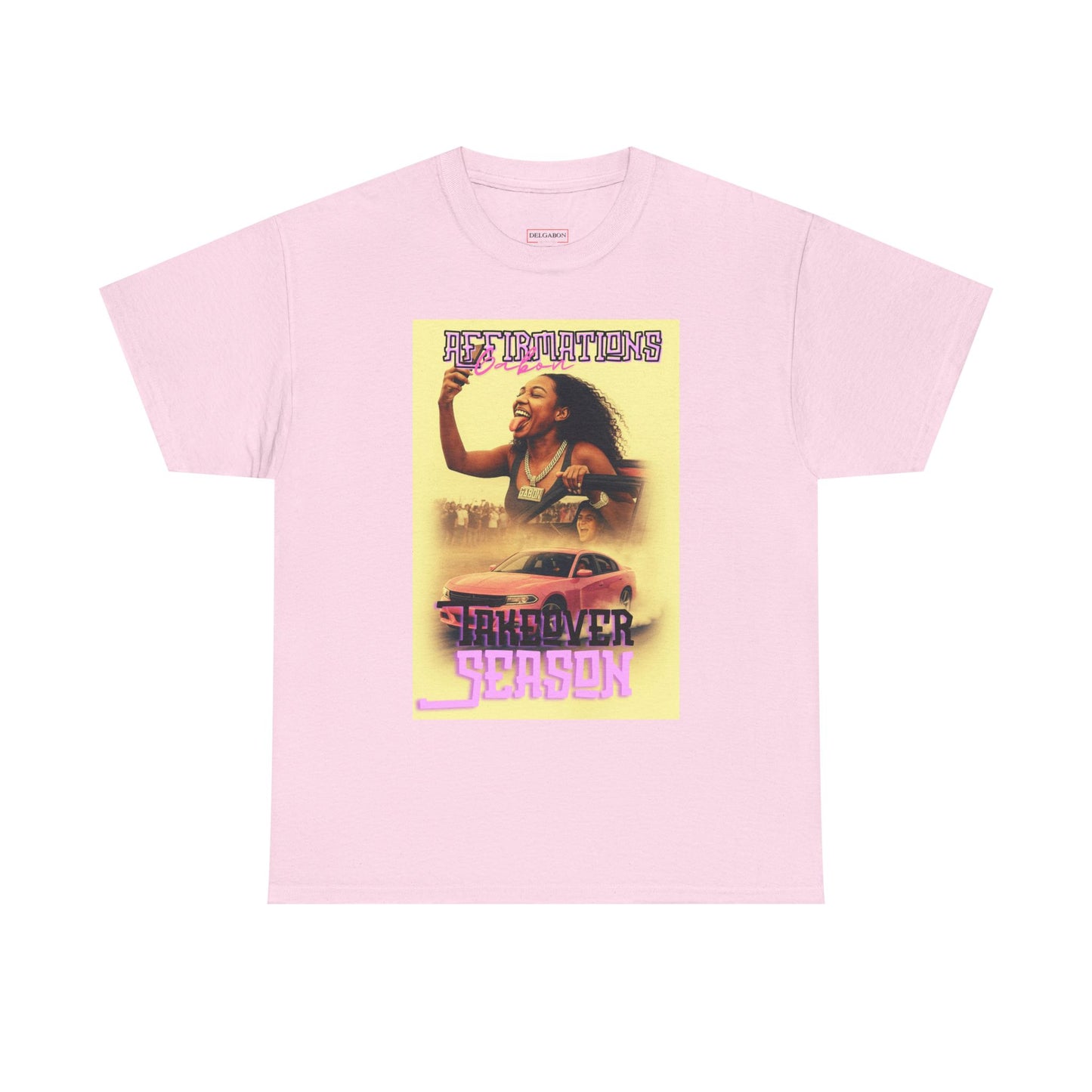 Del’Gabon- affirmations Retro Vibe Tee | Summer Season Tee