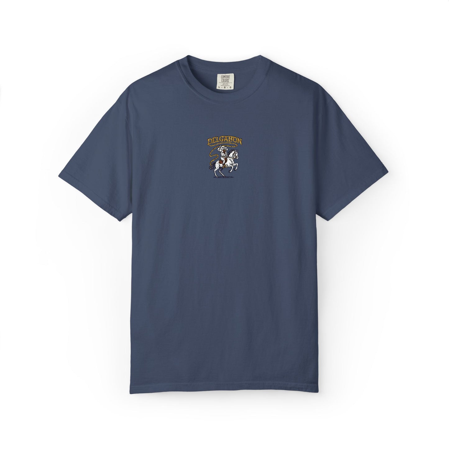 Del’Gabon- lasso embroidery tee
