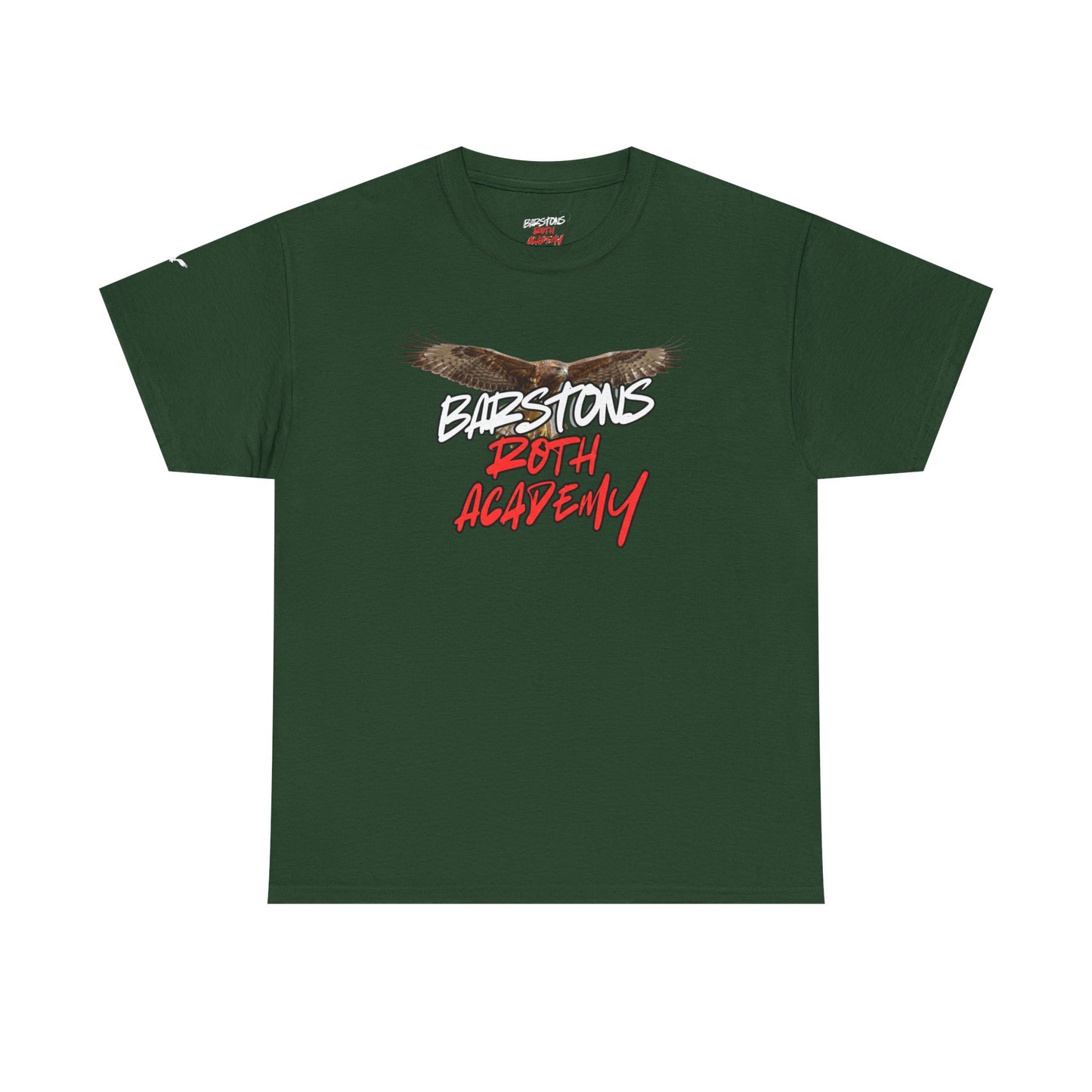 Barstons Roth Academy lost letter hawk crest  tee