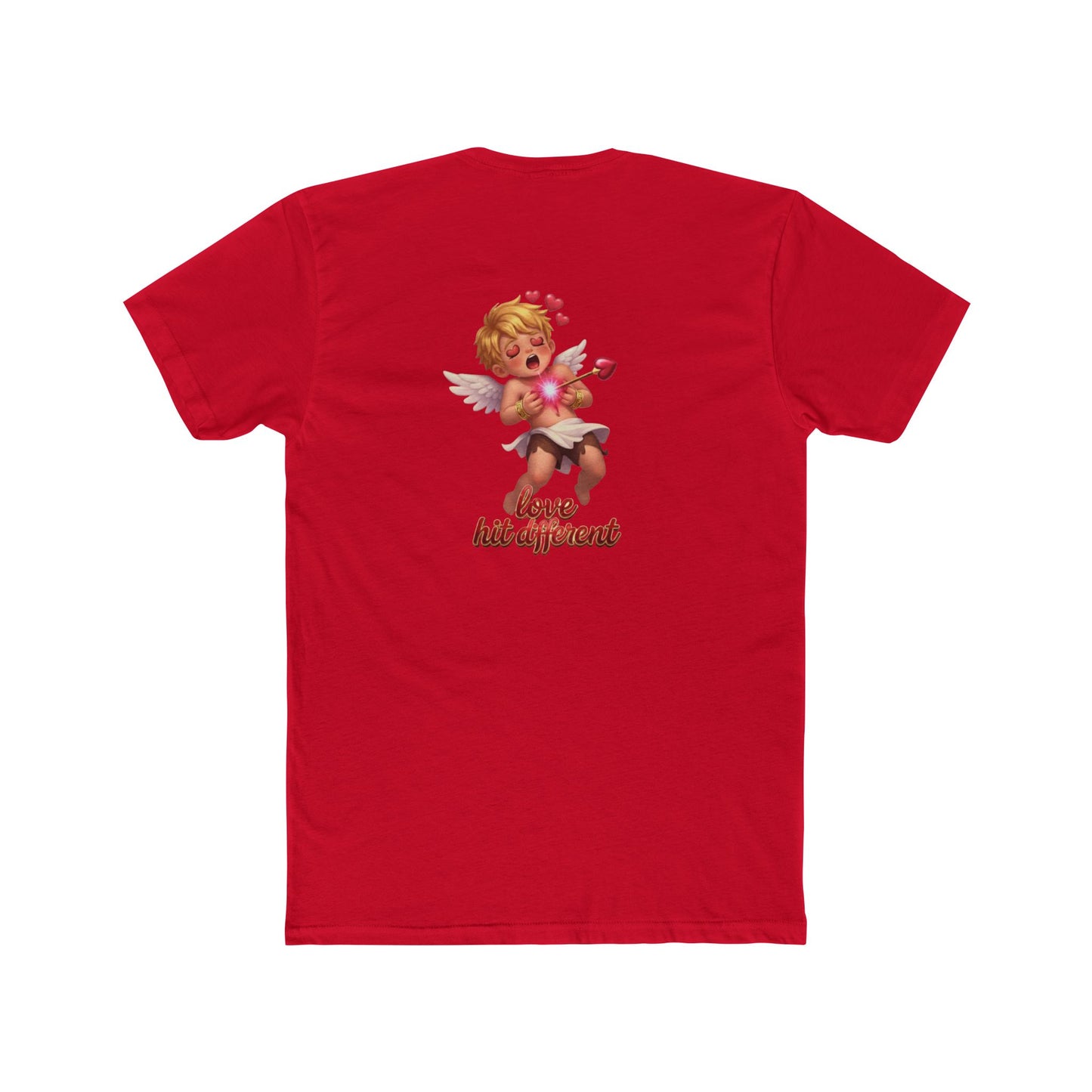 BR Vintage Cupid Logo Tee — "Love Hits Different" Graphic T-Shirt