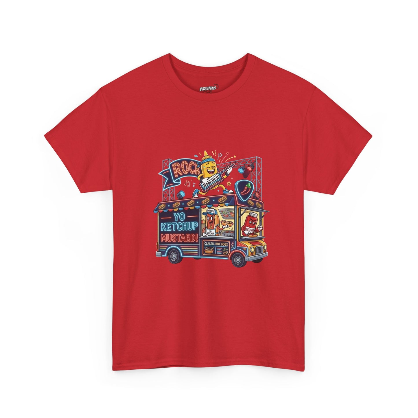 Yo ketchup mustard food truck tee