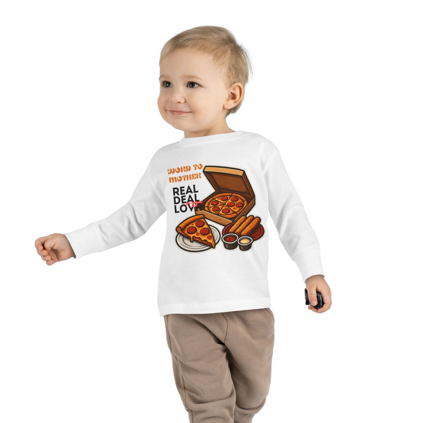 Rothchild - Pizza Lover's Toddler Long Sleeve Tee