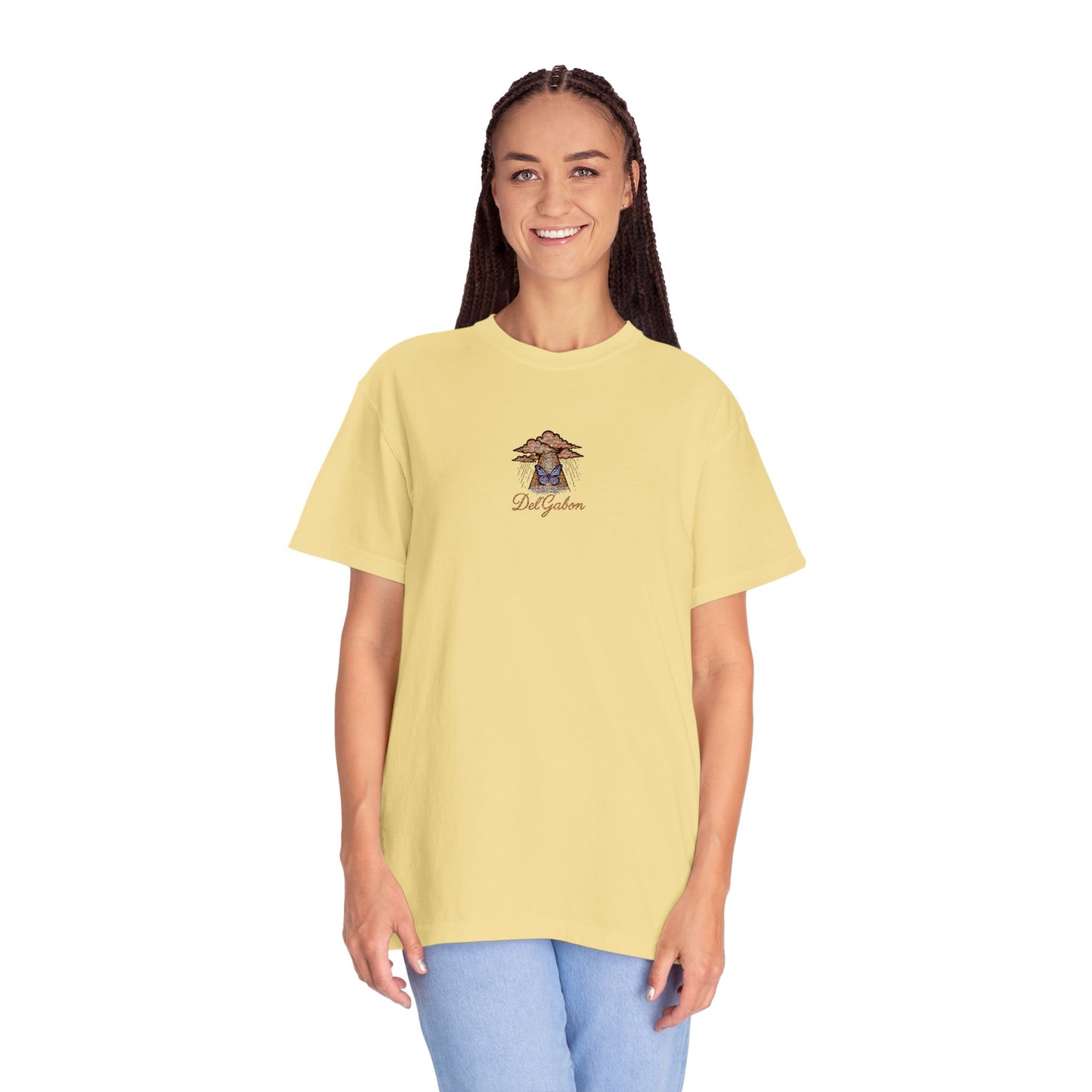 Del’Gabon butterfly September -tee