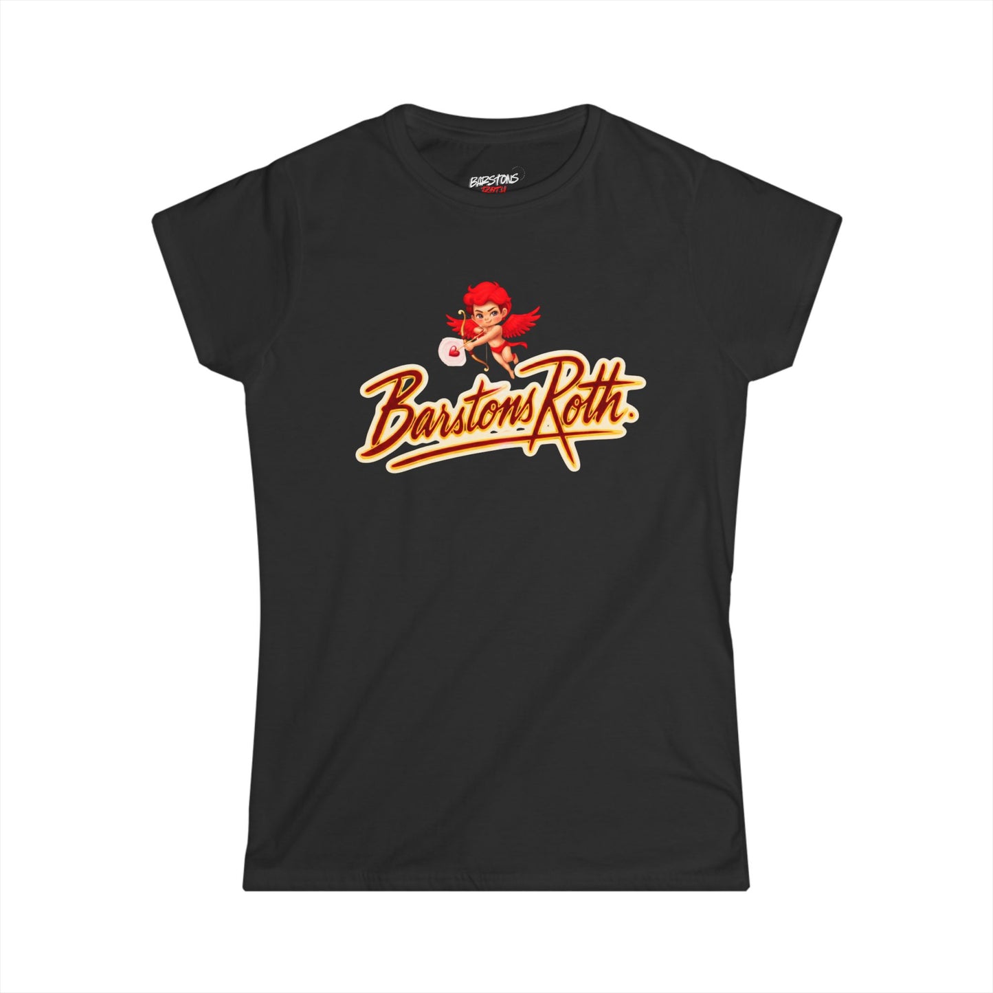 BR logo Cupid Graphic Tee — "Love Don't Miss" Women's T-Shirt