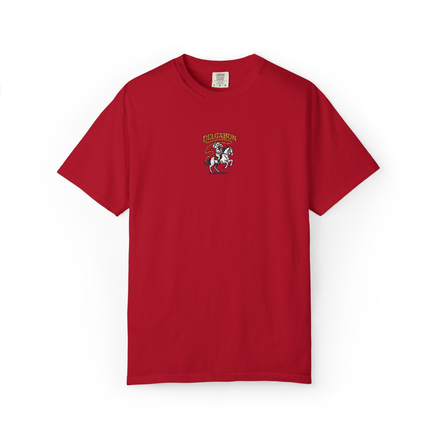 Del’Gabon- lasso embroidery tee