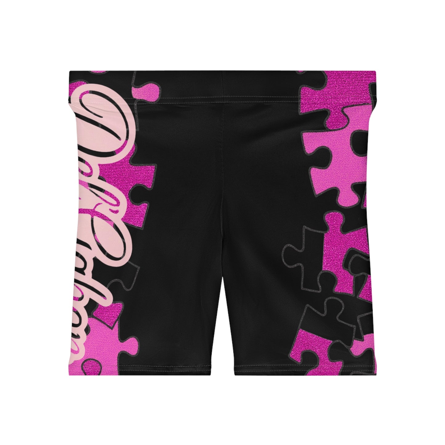 Del’Gabon- Puzzled  Biker Shorts