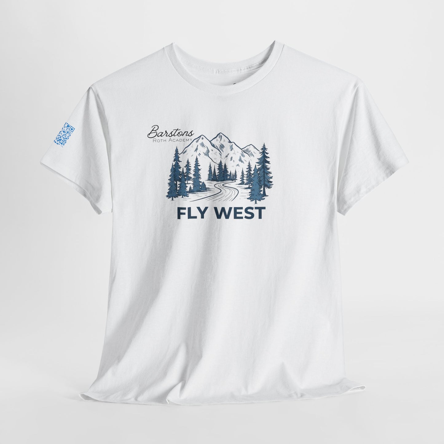 Barstons Roth Academy| fly west Tee |SCAN-ENABLED