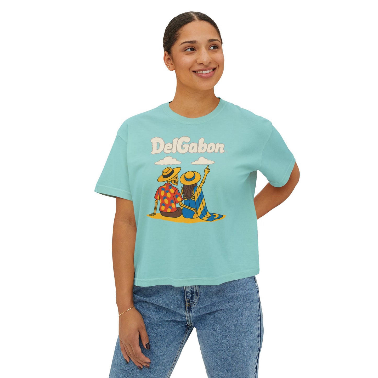 DelGabon 2DIE4 Graphic Tee — '2DIE4' Back Print Boxy Women's T-Shirt
