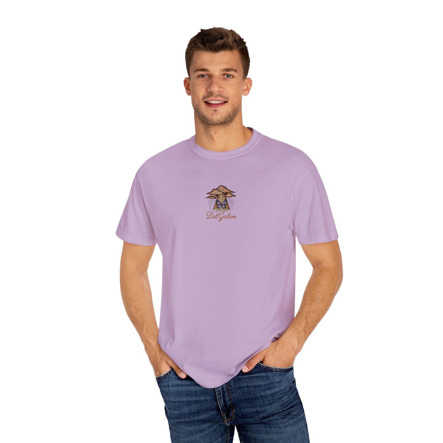 Del’Gabon butterfly September -tee