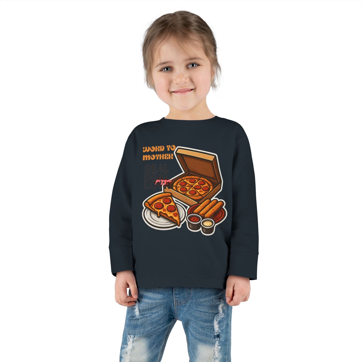 Rothchild - Pizza Lover's Toddler Long Sleeve Tee