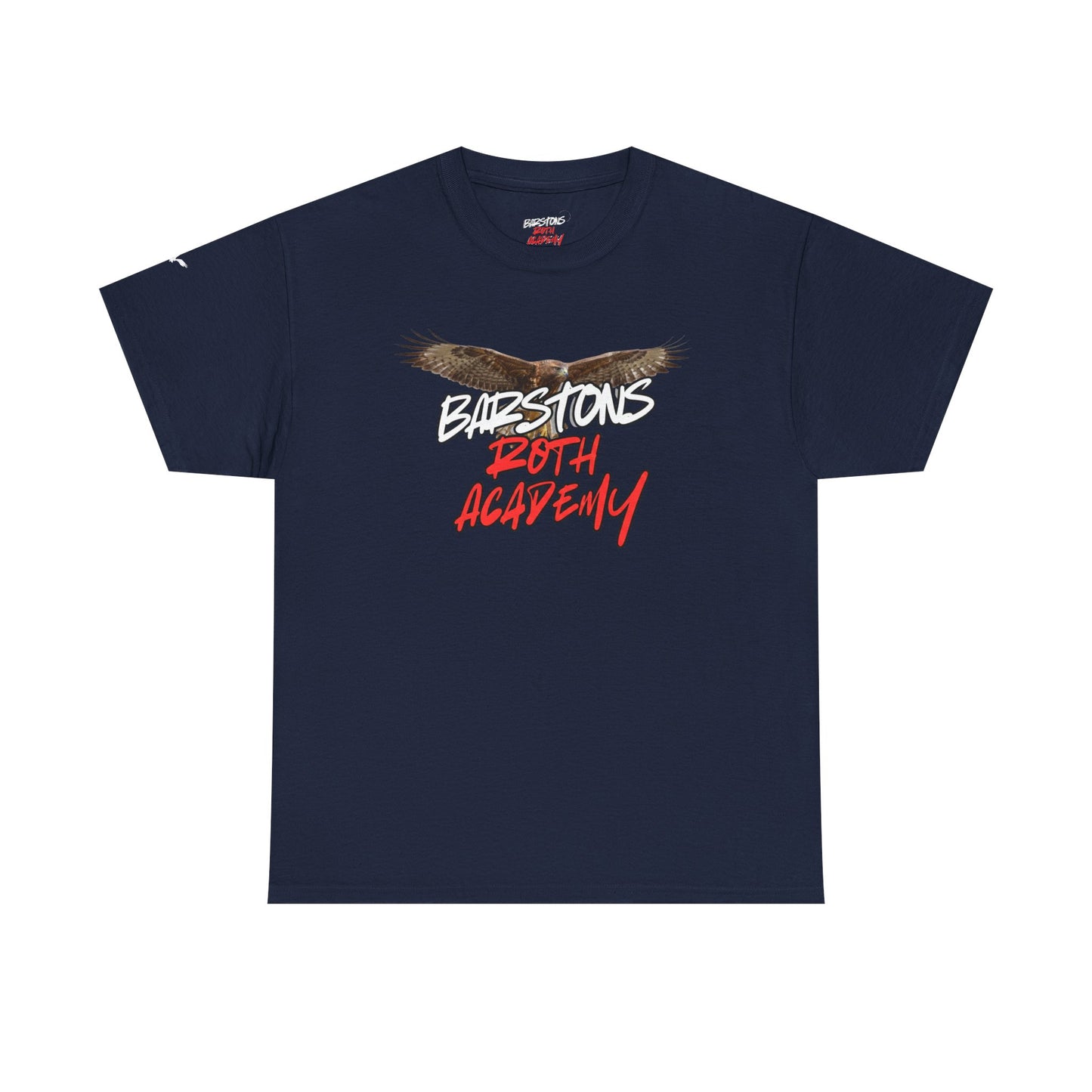 Barstons Roth Academy lost letter hawk crest  tee