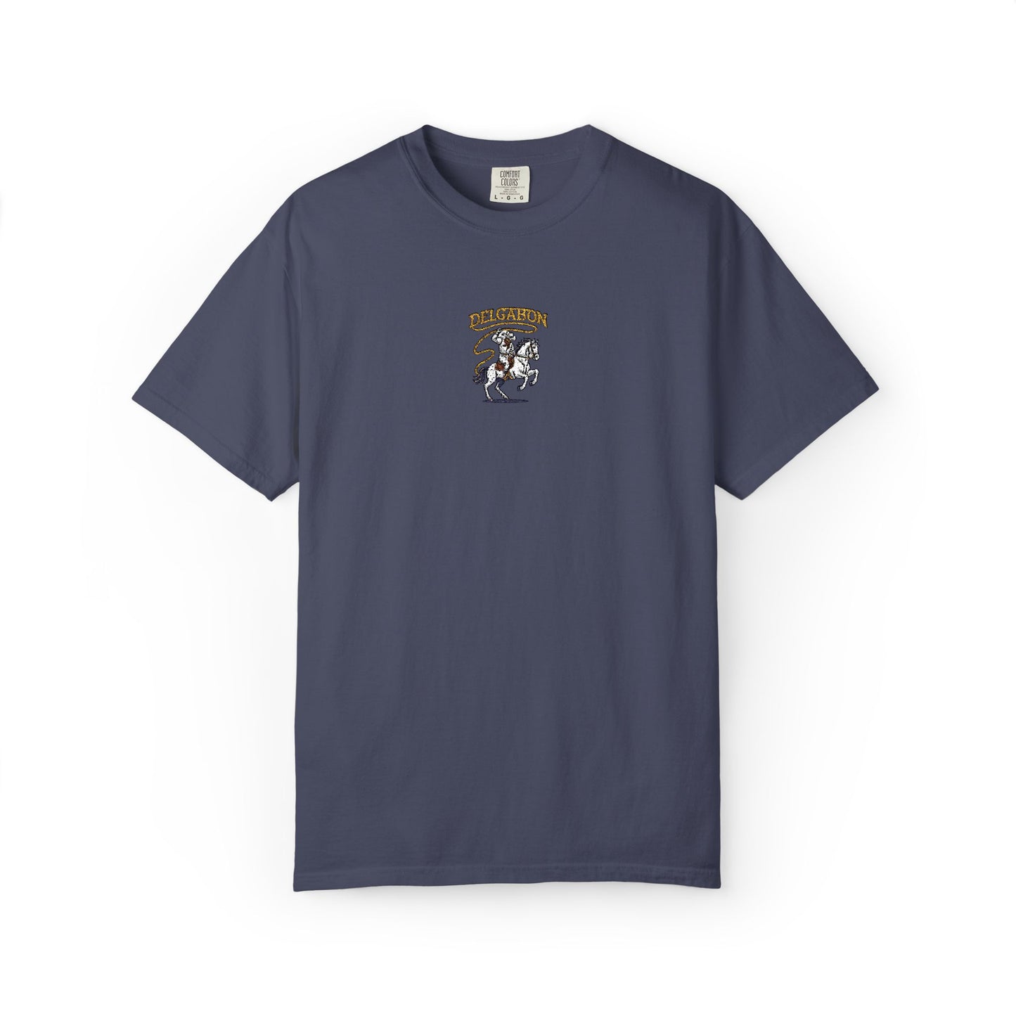 Del’Gabon- lasso embroidery tee
