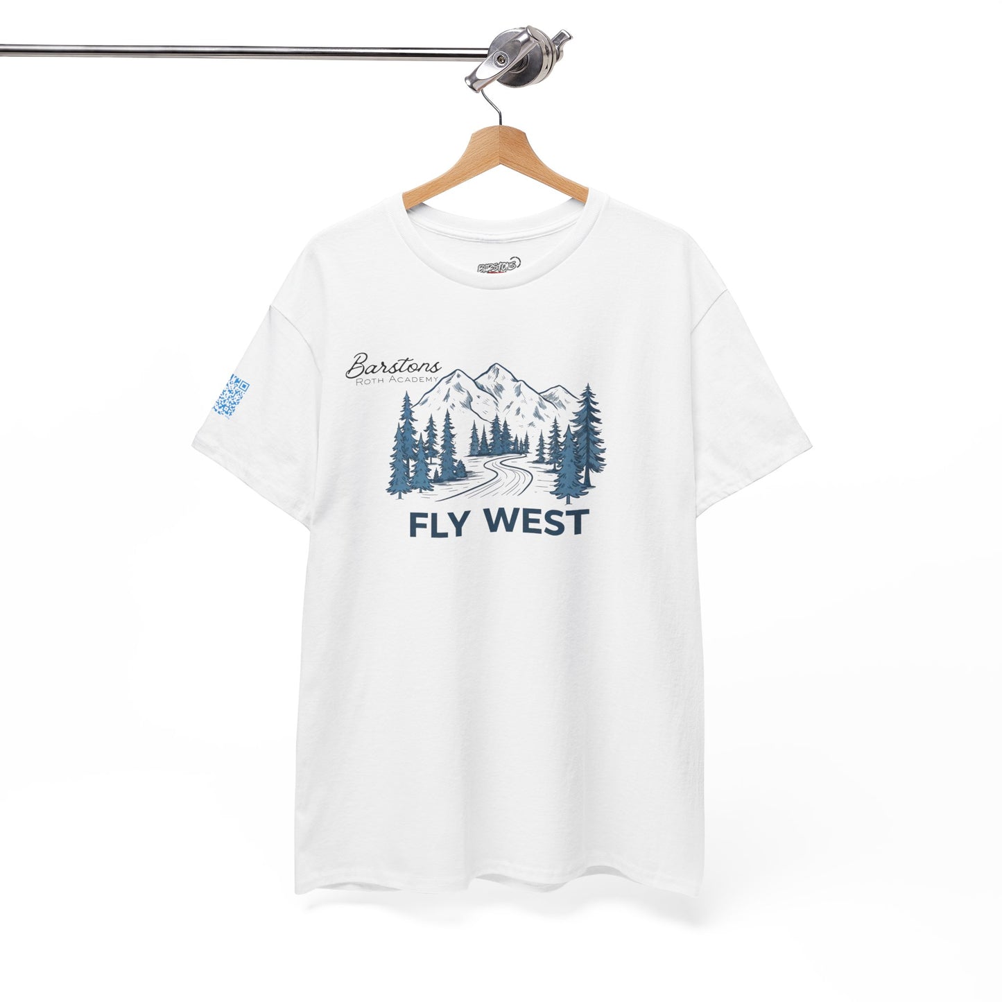 Barstons Roth Academy| fly west Tee |SCAN-ENABLED
