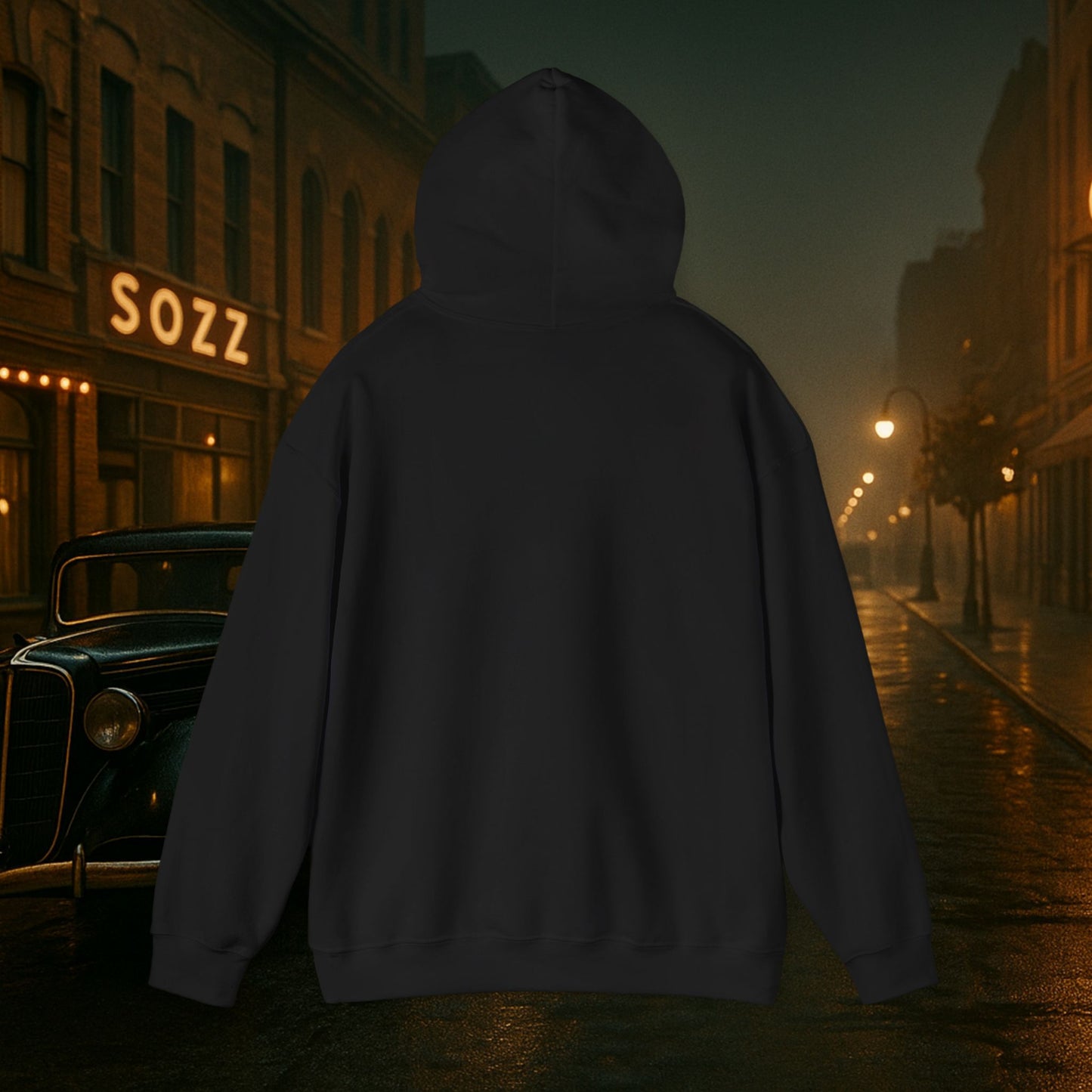 Vintage Noir Hoodie - 1930s Lady Killer Collection