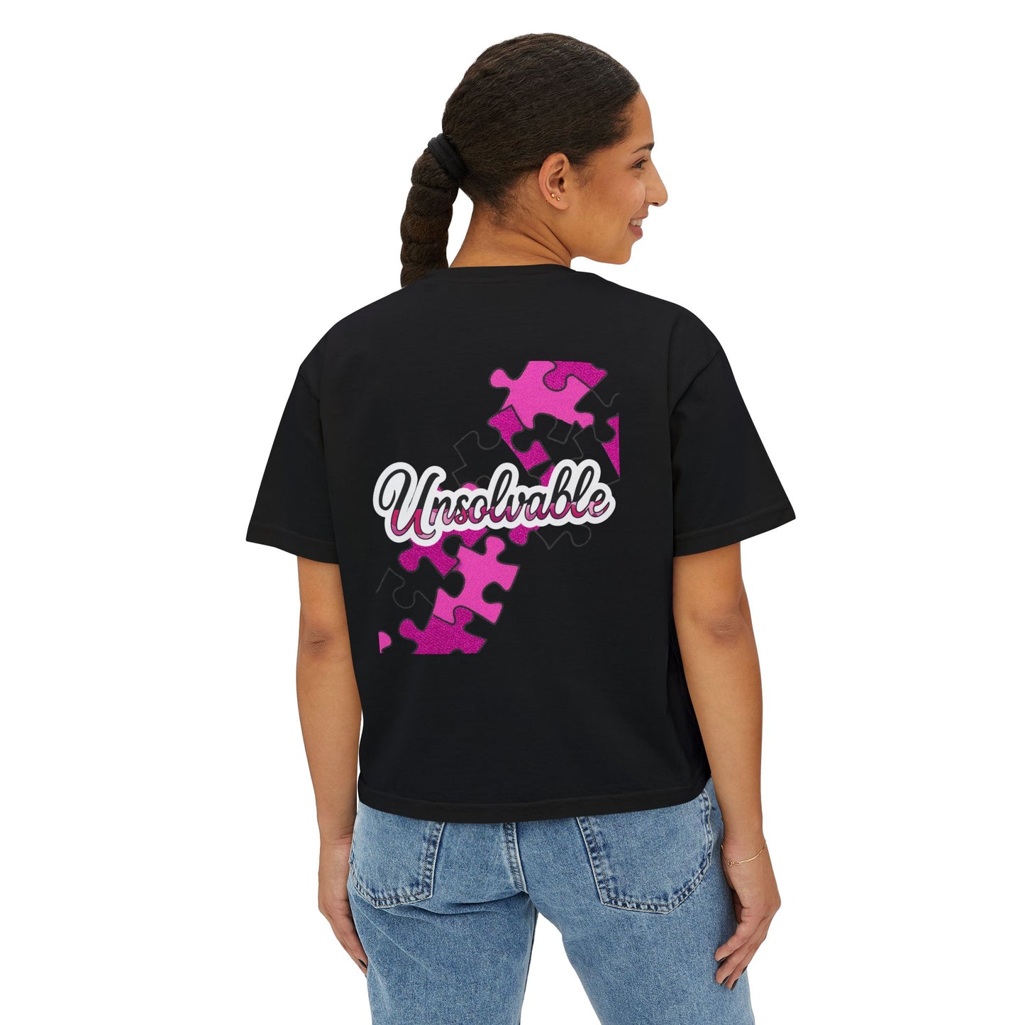 Del’Gabon puzzled Boxy Tee