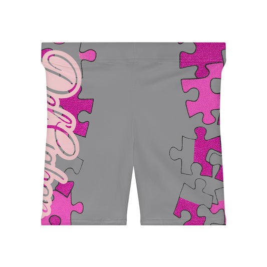 Del’Gabon- Puzzled  Biker Shorts