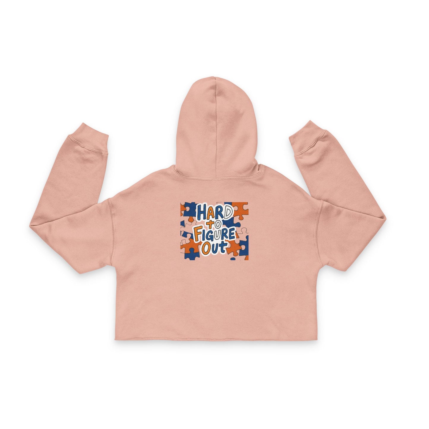 Del’Gabon puzzled Cropped Hoodie