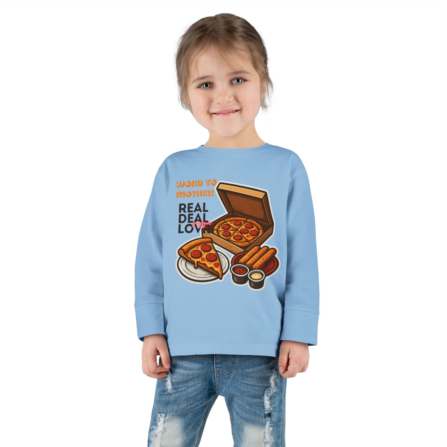 Rothchild - Pizza Lover's Toddler Long Sleeve Tee