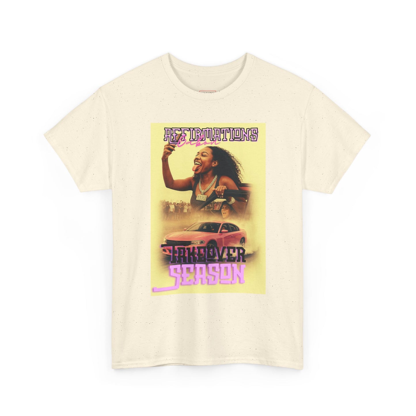 Del’Gabon- affirmations Retro Vibe Tee | Summer Season Tee