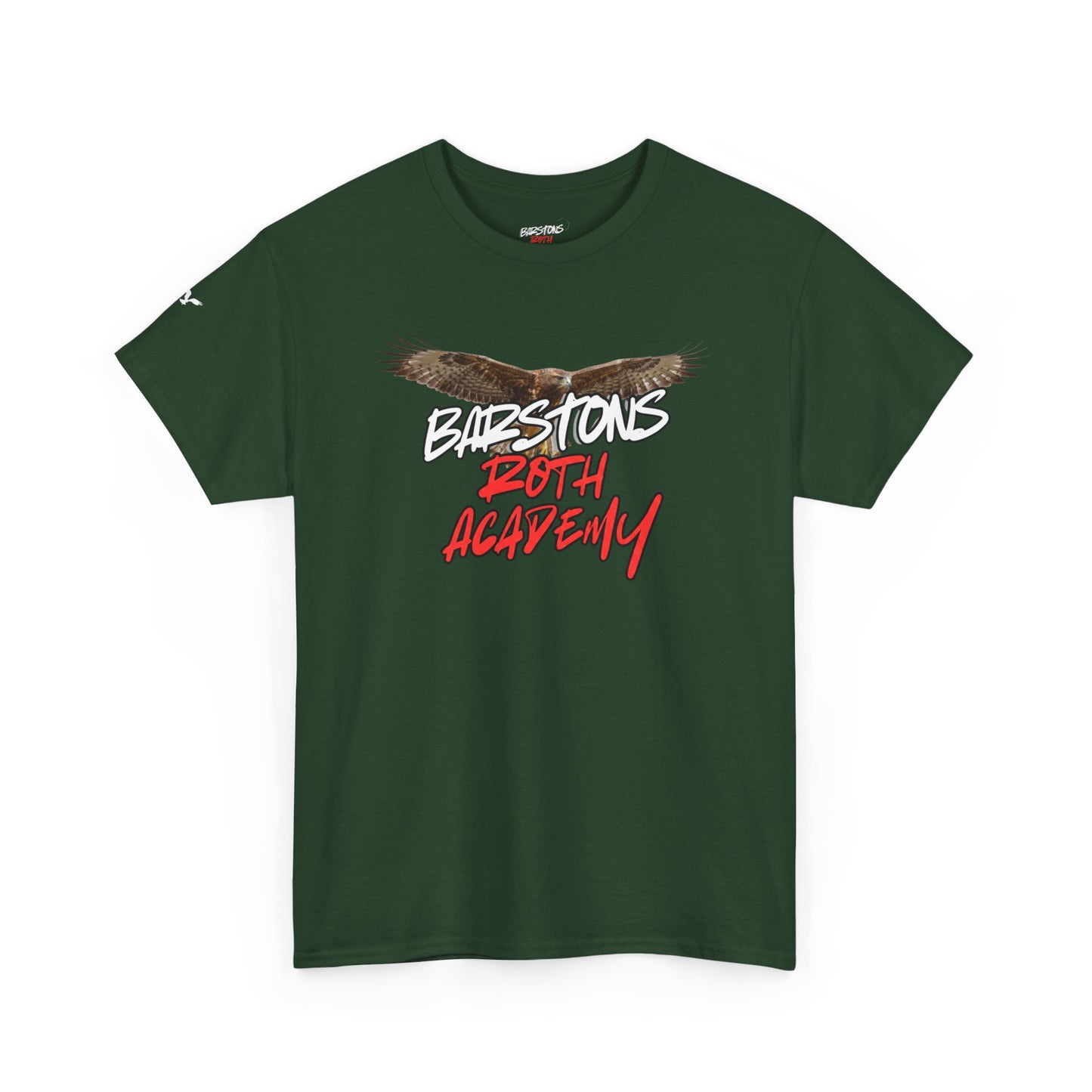 Barstons Roth Academy lost letter hawk crest  tee