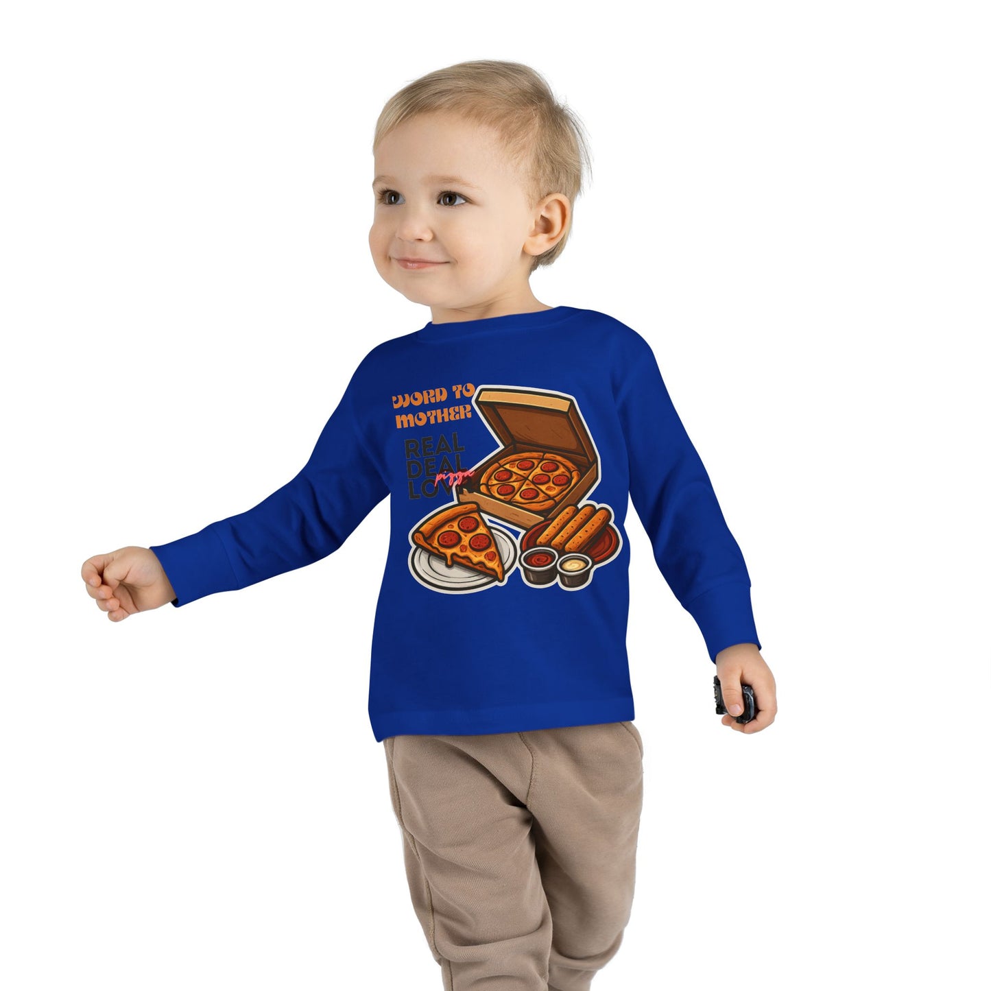 Rothchild - Pizza Lover's Toddler Long Sleeve Tee