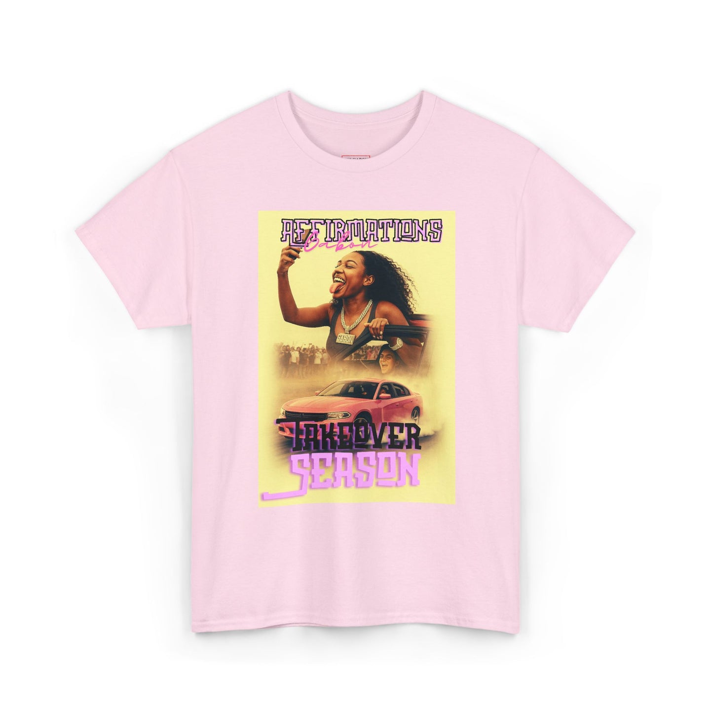 Del’Gabon- affirmations Retro Vibe Tee | Summer Season Tee