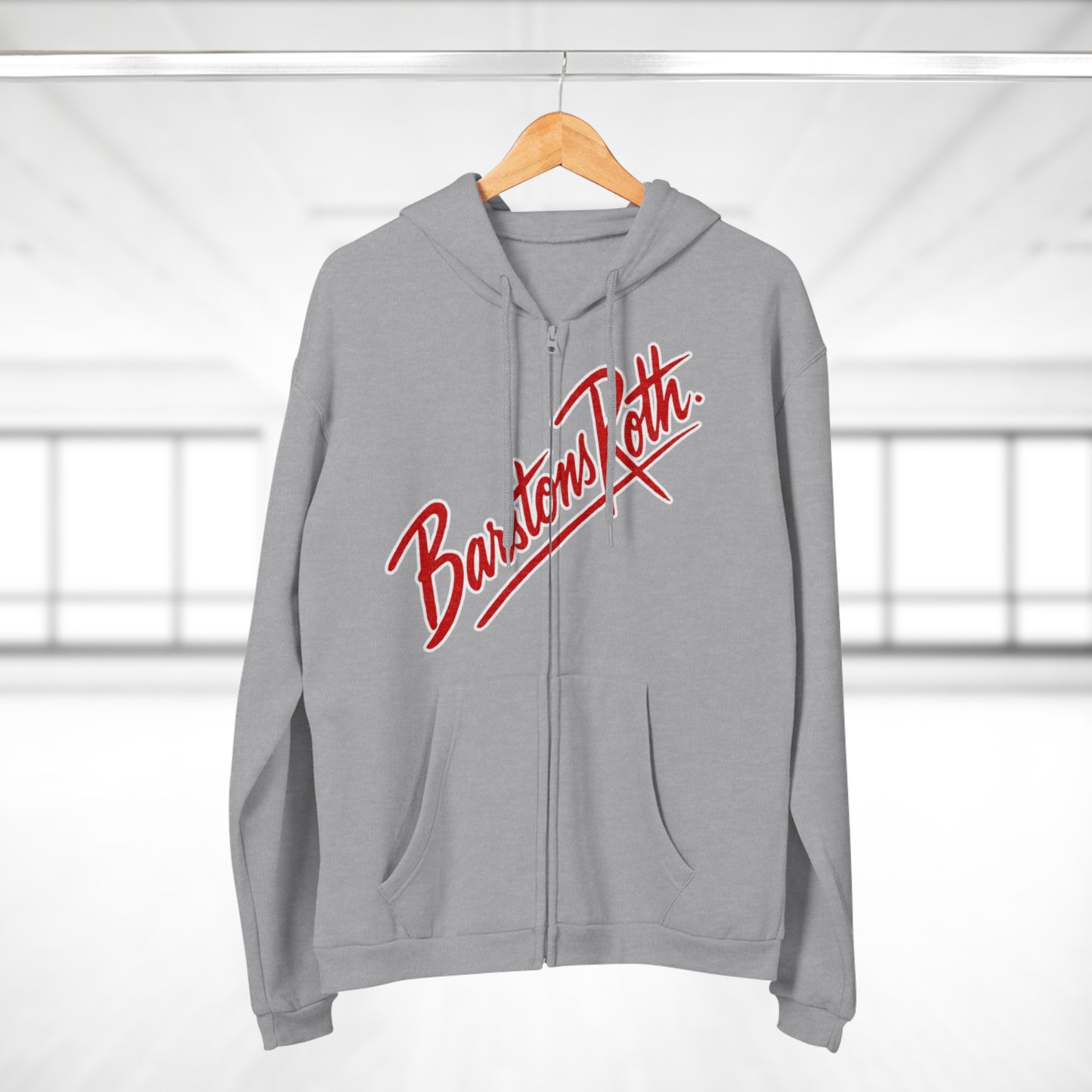 Barstons Roth - los B logo Hollywood zip up hoodie