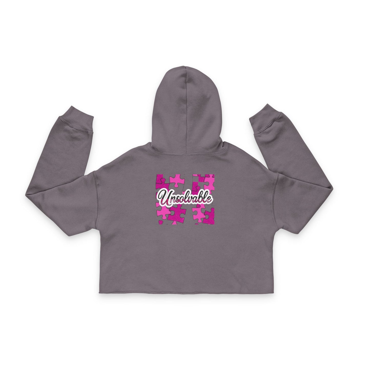 Del’Gabon unsolvable - puzzled Cropped Hoodie