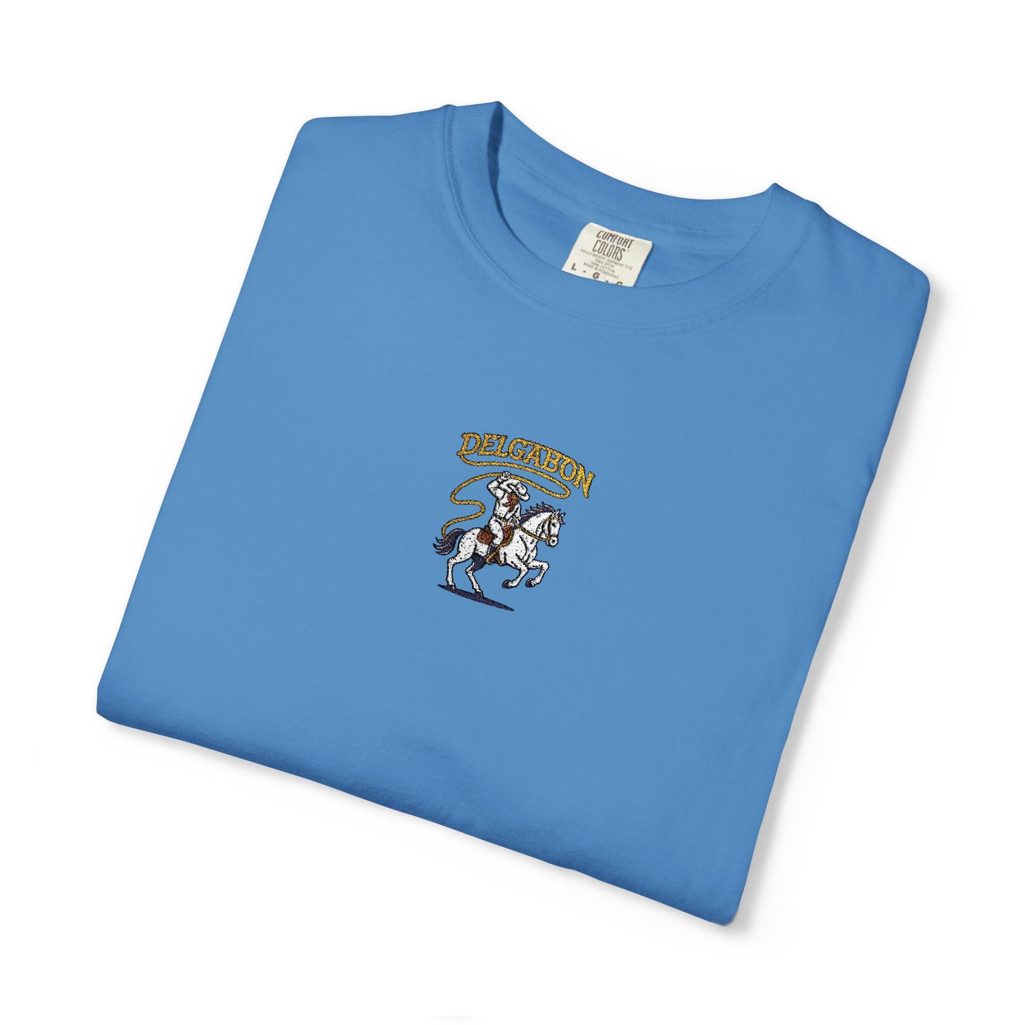 Del’Gabon- lasso embroidery tee