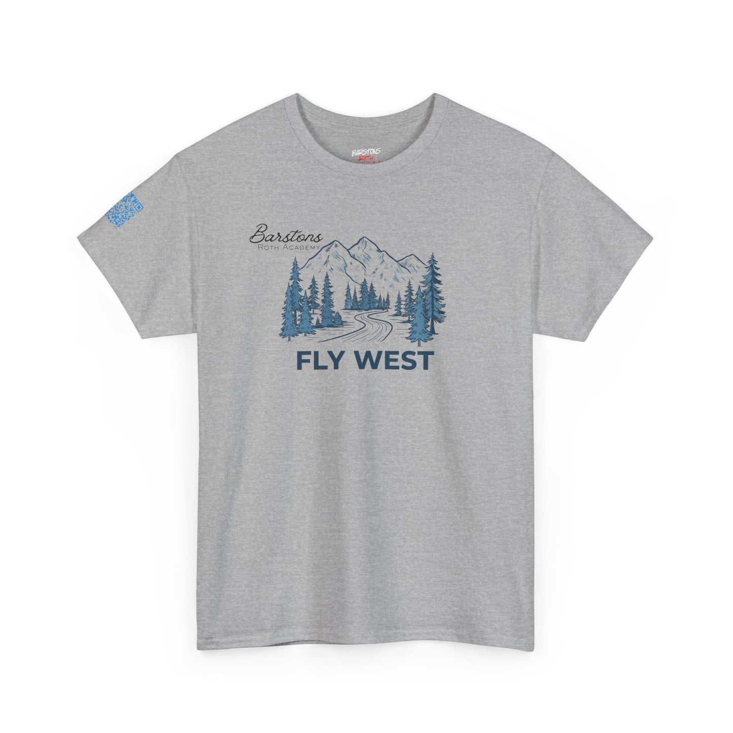 Barstons Roth Academy| fly west Tee |SCAN-ENABLED