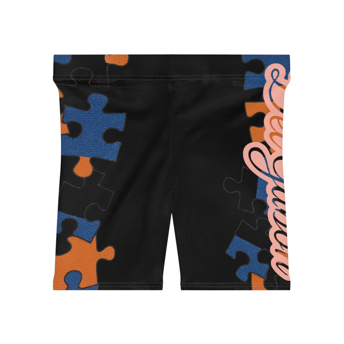 Del’Gabon- Puzzled  Biker Shorts