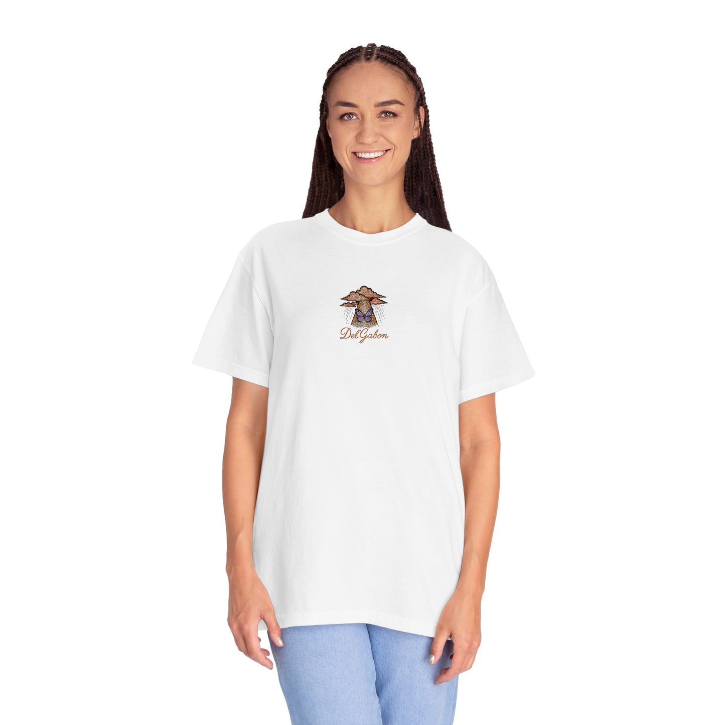 Del’Gabon butterfly September -tee