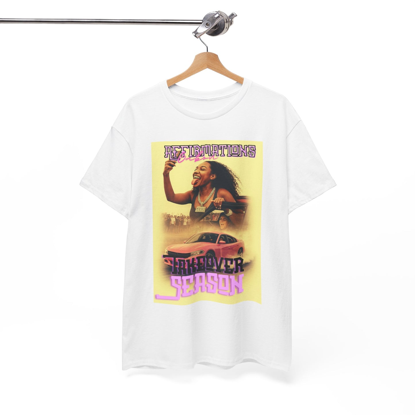 Del’Gabon- affirmations Retro Vibe Tee | Summer Season Tee