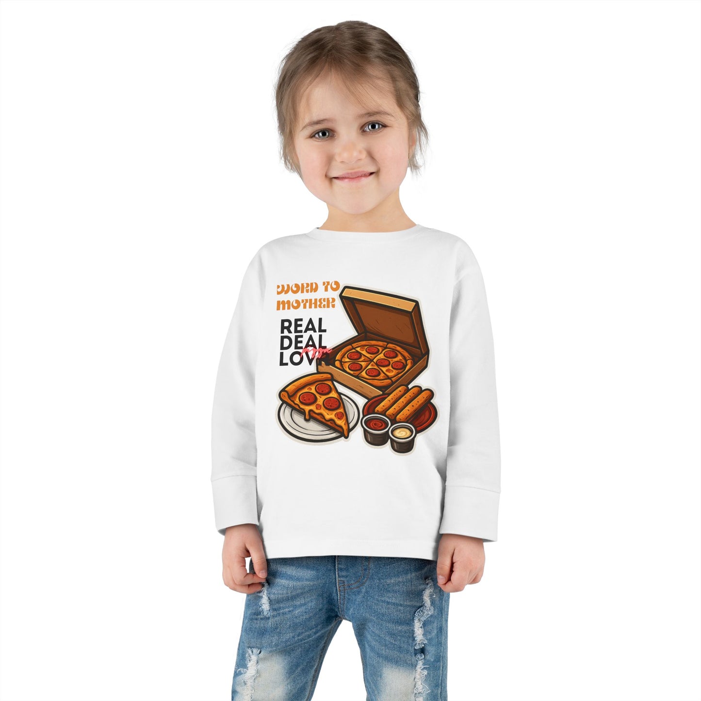 Rothchild - Pizza Lover's Toddler Long Sleeve Tee