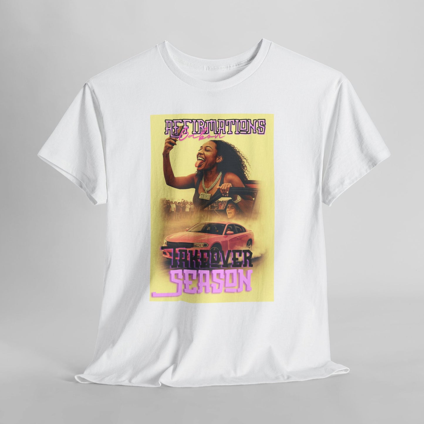 Del’Gabon- affirmations Retro Vibe Tee | Summer Season Tee