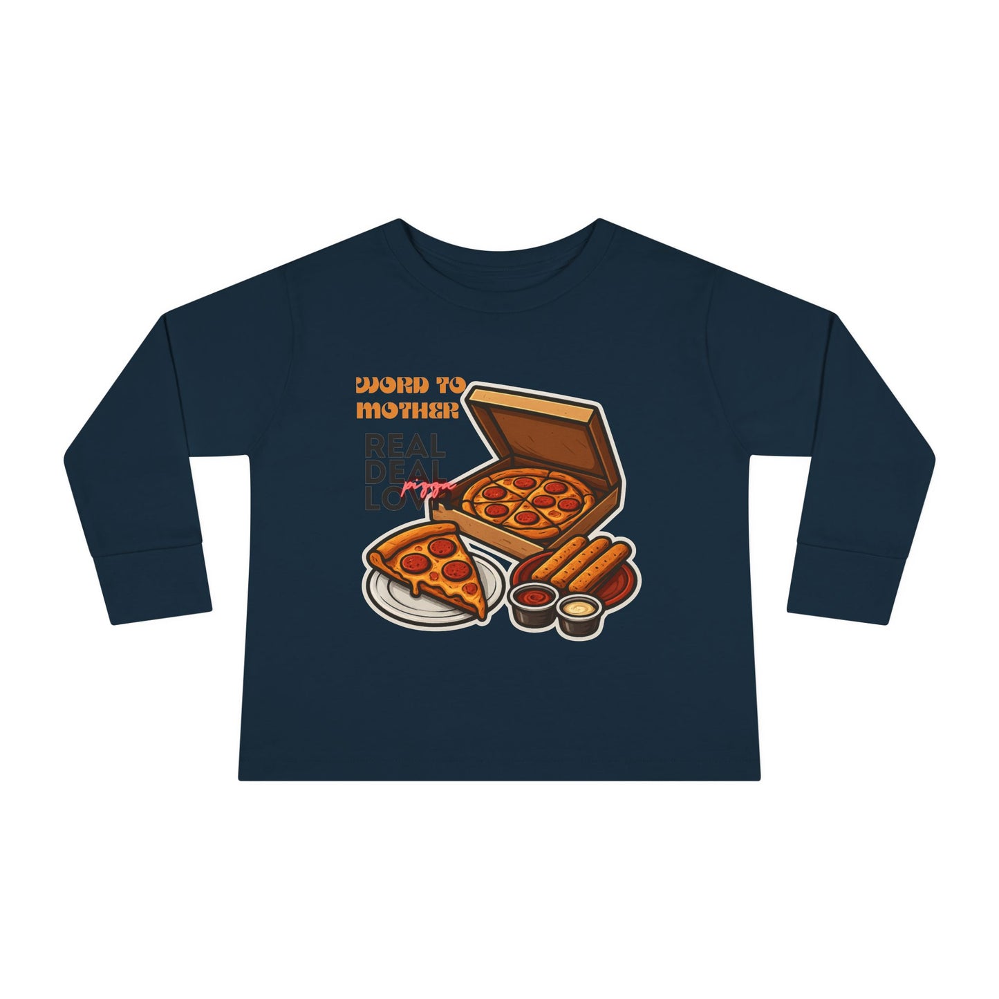 Rothchild - Pizza Lover's Toddler Long Sleeve Tee