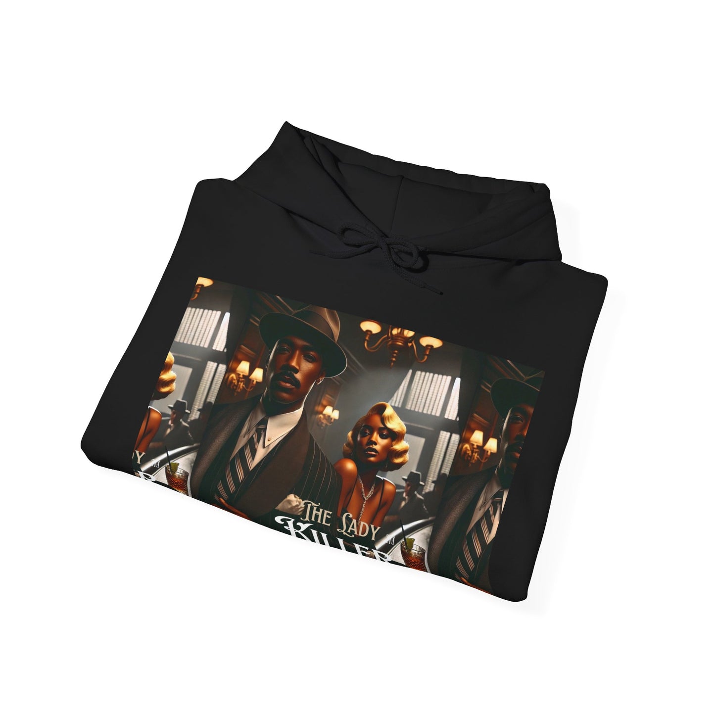 Vintage Noir Hoodie - 1930s Lady Killer Collection