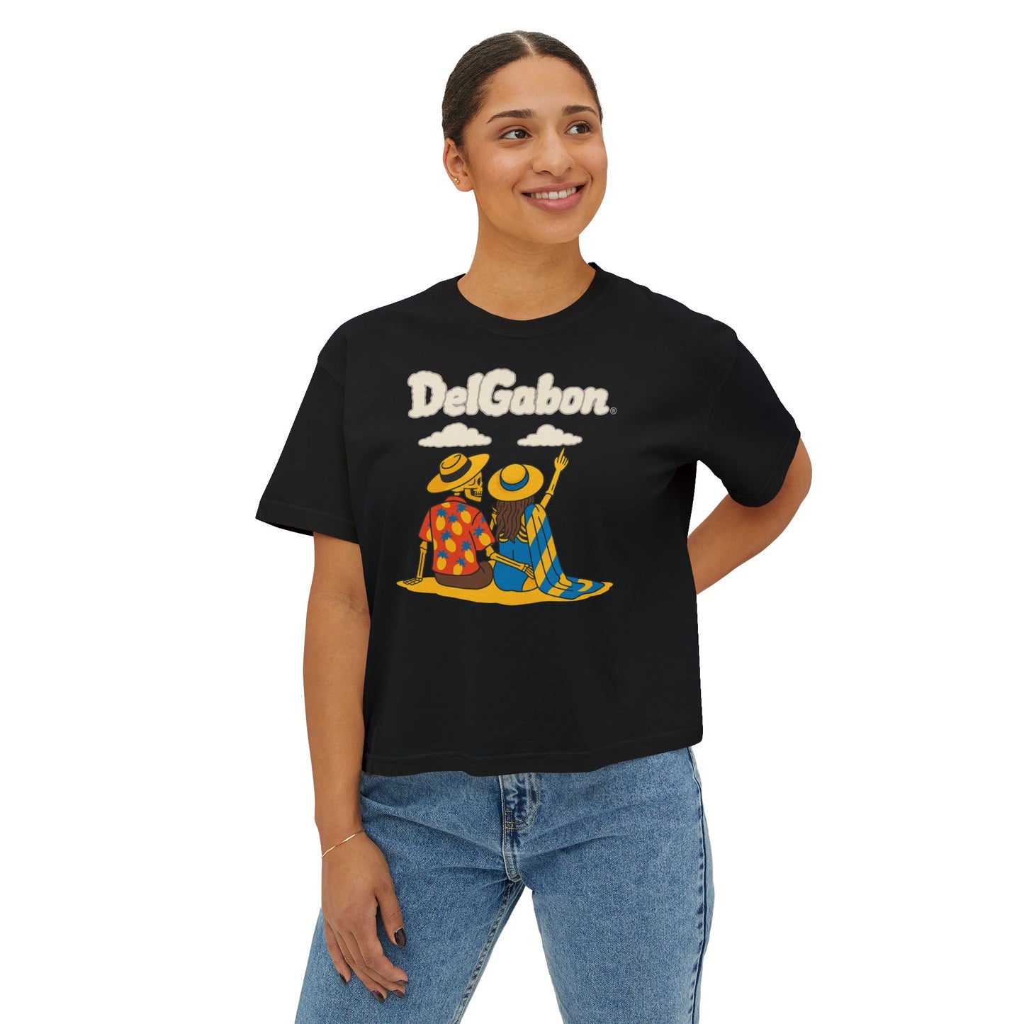 DelGabon 2DIE4 Graphic Tee — '2DIE4' Back Print Boxy Women's T-Shirt